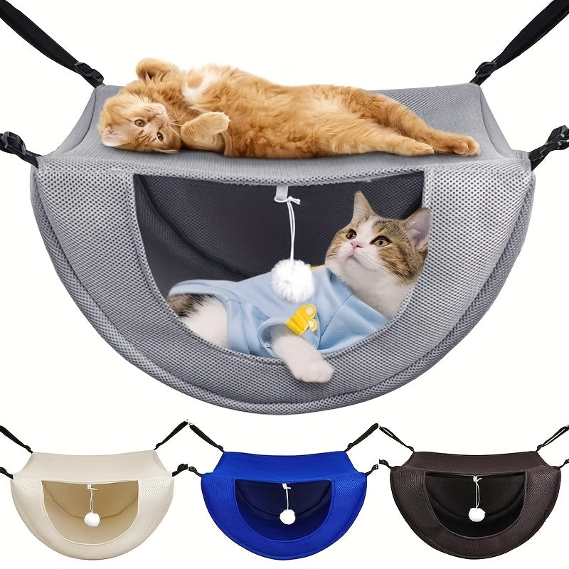 Mesh Sides, Ideal for Indoor Settings. This Soft Kitten Hammock Serves As a Cozy Bed Bag And Is Perfect for Two-Level Cage Additions