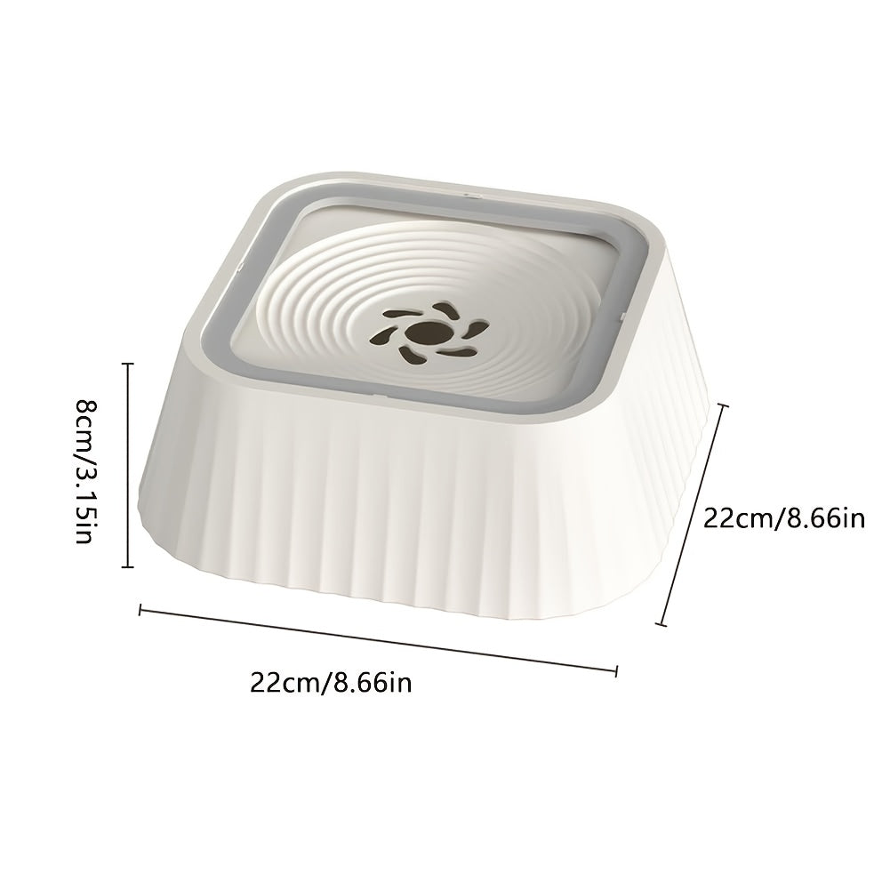 Bowl with Non-Slip Base - Heavy-Duty Plastic Pet Dispenser, Easy-Clean Design & Portable for Home, Travel, Car - Hygienic Elevated Feeding for Small Animals, Spill-Resistant Pet Water Dispenser, Petsafe Material, Travel with Pets