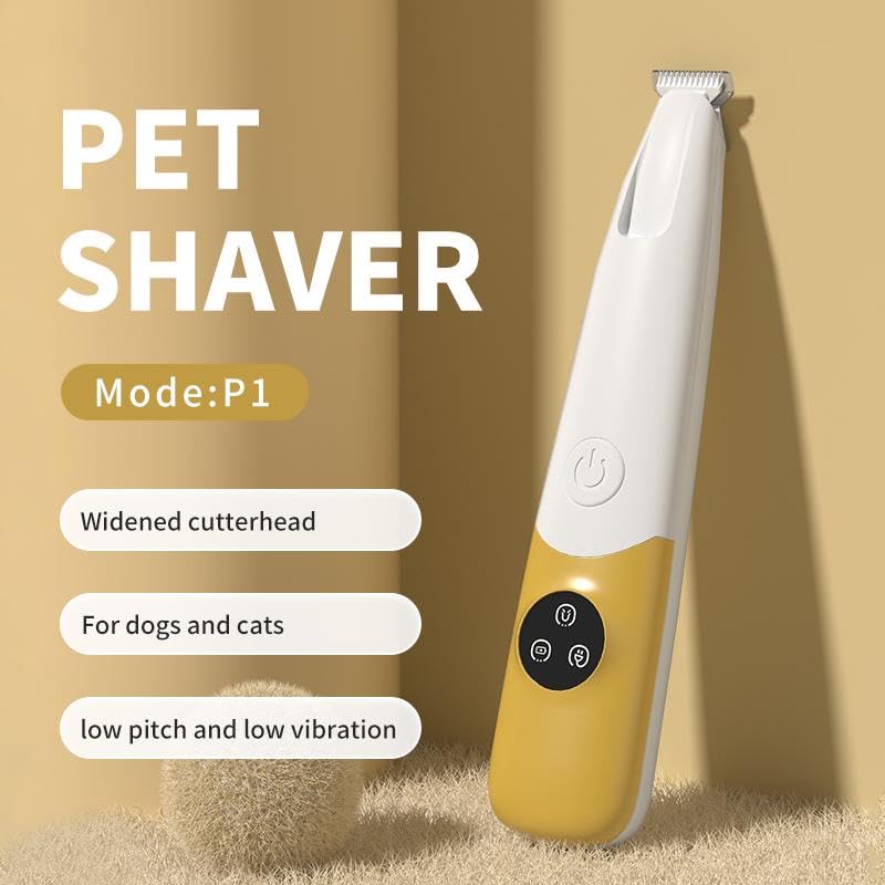 Rechargeable Pet Hair Trimmer Kit - Cordless Quiet Clippers for Small Medium Dogs & Cats
