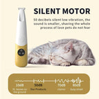 Rechargeable Pet Hair Trimmer Kit - Cordless Quiet Clippers for Small Medium Dogs & Cats